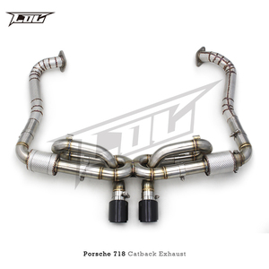 Tuning Axle Back para PORSCHE 718 <span class=keywords><strong>Boxster</strong></span>/Cayman 2,0 2016-2023 Tubo de escape de acero inoxidable con sistema de silenciador Catback con válvula - Product Image 2