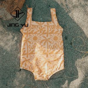 Fabricante OEM, Bikini para Niñas, Traje de Baño de Poliéster Ecológico Personalizado, Estampado Floral, Traje de Baño para Niños Pequeños - Product Image 3