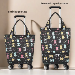 Sac de chariots à main utilitaires isolés de magasin de supermarché personnalisé sac de <span class=keywords><strong>chariot</strong></span> de <span class=keywords><strong>courses</strong></span> de camping <span class=keywords><strong>pliable</strong></span> et portable - Product Image 2