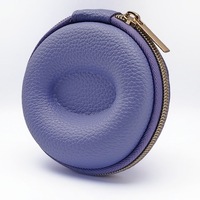 Étui rigide personnalisable en cuir PU avec fermeture éclair, étanche, antichoc, pour montres et bijoux