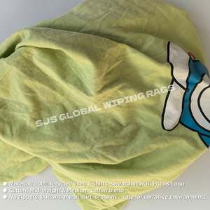 ผ้าเช็ดทำความสะอาดสีสันสดใส ทำจากผ้าฝ้ายรีไซเคิล สำหรับเช็ดคราบน้ำมันและไขมัน ผ้าเช็ดทำความสะอาด ผ้าฝ้ายรีเคลม - Product Image 4