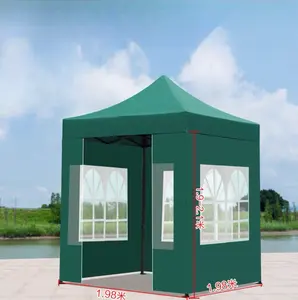 Tùy chỉnh gấp di động Pop gazebo Lều tán 600D in ngoài trời tán nhôm không thấm nước triển lãm lều