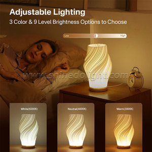 <span class=keywords><strong>Lampada</strong></span> da tavolo <span class=keywords><strong>a</strong></span> LED creativa USB oscurante per studio dell'home Office <span class=keywords><strong>lampada</strong></span> da comodino decorativa 3D <span class=keywords><strong>lampada</strong></span> da comodino ricaricabile impilata - Product Image 4