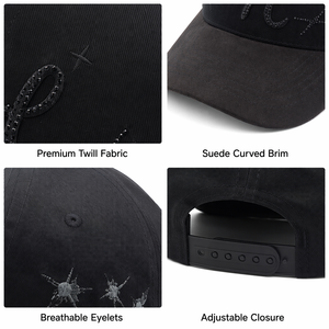 Cappellini da Baseball Premium Personalizzati con Logo, Visiera in Camoscio, Profilo Strutturato, Moderni, a 5 Pannelli, Sportivi, con Ricamo a Mano di Alta Qualità - Product Image 2