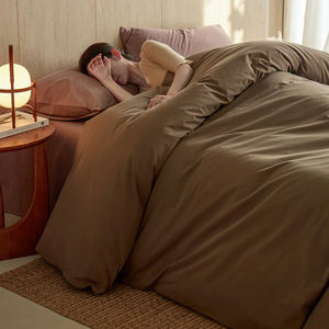 High Count Vintage Sand Washed Egyptian Cotton Color Blocked 4pcs <strong>Set</strong> Queen Size <strong>Double</strong> <strong>Duvet</strong> <strong>Set</strong> Bed Sheet/fitted <strong>Set</strong> Wholesale - Product Image 3