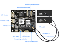 Module amplificateur Wi-Fi BT5.0 pour diffusion audio intelligente, sortie analogique I2S, lecture multiroom, lecteur de musique DIY pour home cinéma