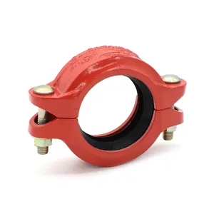 Ductile Iron Grooved Pipe Fittings Rigid Coupling size 25 to 300