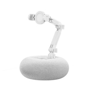 <b>Plush</b> Phone Holder 360 Adjustable Desktop Stand For Phone Tablet Bedside Use With Snack Tray - Product Image 5