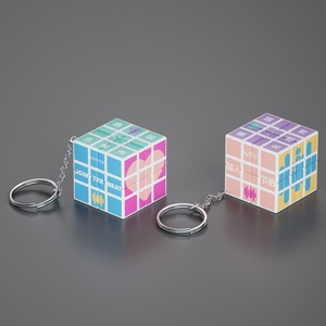 Hình ảnh tùy chỉnh logo DIY quảng cáo cá nhân Phụ kiện 1x1 2x2 3x3 113uv in mini ma thuật <span class=keywords><strong>Cube</strong></span> Keychain Câu Đố <span class=keywords><strong>Cube</strong></span> - Product Image 6