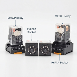 Omrmks3p/mks2p dc24v/ac220 מטרה כללית ממסר pyf08a/pyf11a שקע - Product Image 2