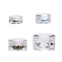 Pot à poudre à paillettes transparent 1g 3g 5g 10g 15g, emballage en plastique, économique