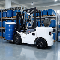 Chariot élévateur à fourche GPL de 3 tonnes avec moteur japonais, certifié CE, double alimentation propane, chariot élévateur contrepoids pour entrepôt