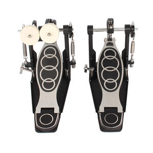 แป้นเหยียบกลองเบสแบบคู่ สำหรับกลองแจ๊ส เหมาะสำหรับนักเรียนฝึกซ้อมและการแสดง พร้อมแป้นเหยียบแบบโซ่คู่สำหรับการตีแบบทัปปิ้ง - Product Image 1