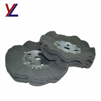 Roda Poles Baja Tahan Karat Yi-Liang YL-NL 320 Grit dengan Lapisan Satin untuk Perhiasan dan Ornamen, Media Pengamplasan