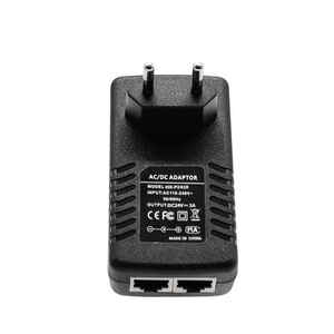 24V 1A No estándar Rj45 POE Power Over Ethernet <span class=keywords><strong>Megabit</strong></span> 10/100Mbps Interruptor de red con EE. UU. Reino Unido Enchufe DE LA UE Inyector POE - Product Image 2