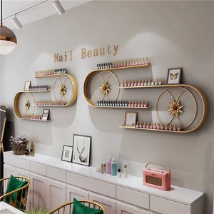 <b>Nail</b> Salon Display Stand <b>Nail</b> Polish <b>Wall</b> Hanging <b>Wall</b> With Light Shelf - Product Image 3