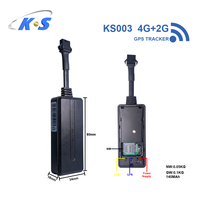 Pelacak GPS Kendaraan Real-Time KS003 2G/4G LTE LBS/GPRS Deteksi ACC Pemutus Mesin GSM Mobil Motor Pemasangan di Dashboard PC