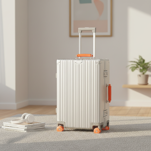 Vendita calda di lusso tutto in alluminio bagaglio a mano con ruote Spinner in metallo guscio duro valigia 28nch Trolley di <span class=keywords><strong>grandi</strong></span> dimensioni - Product Image 2