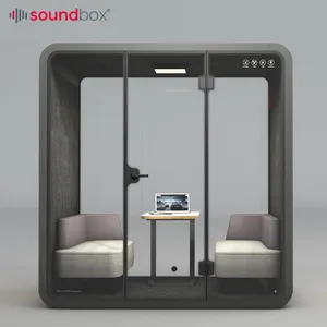 Movable Soundbox Office Pod Soundproof Private Working Cabins Large Booth Office Indoor Silence Booth