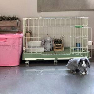 Manufacturer Wholesale Cat/Rabbit/Dog <strong>Breeding</strong> Household <strong>Small</strong> Medium Large Drawer Style Metal Wire Frame Pet <strong>Cage</strong> Easy Clean - Product Image 1