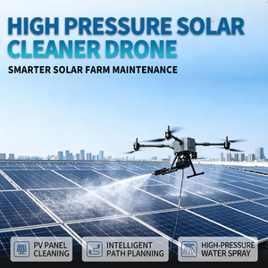โดรนทำความสะอาดผนังภายนอกอาคาร BROUAV Smart Glass 4200PSI พร้อมระบบระบุตำแหน่ง RTK ระดับเซนติเมตร - Product Image 3