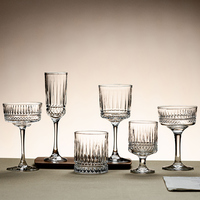 Offre Spéciale – Verre à Vin Classique Sculpté Sans Plomb pour Brandy et Autres Vins