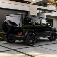Jantes monobloc Yufei forgées 22/23/24 pouces 5x130 à 20 rayons pour Mercedes G63 AMG W463A G550, finition noir brillant concave
