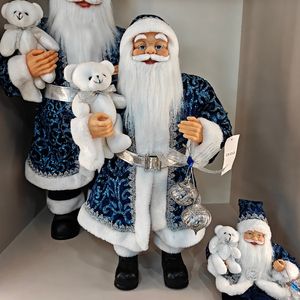 2026 Weihnachts schmuck Navidad Künstliche 30/45/60/90cm Blaue Splitter Weihnachts mann puppe Weihnachts dekoration Großer Weihnachts mann - Product Image 1