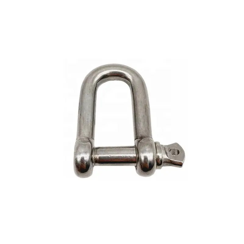 8mm Stainless Steel 316 Chain Connection Dee Shackle With Screw Collar Pin