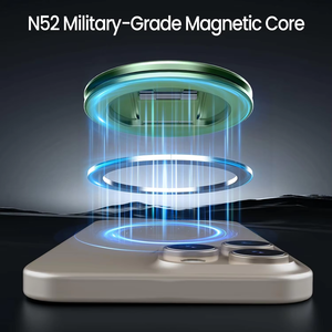 Оригинальный двухсторонний магнитный держатель для телефона из алюминиевого сплава, держатель для пальца, подставка для телефона, аксессуар для мобильного телефона - Product Image 2