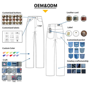 Jeans Skinny <span class=keywords><strong>Homme</strong></span> Personnalisés OEM avec Broderie Croisée, Pantalons en Denim Délavé et Déchiré Style High Street ODM, Faible MOQ, Vente en Gros, Noir Blanc Bleu - Product Image 5