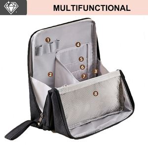 Water Resistant Standing Toiletry <b>Bag</b> Partitioned <b>Wash</b> Organizer for Travel Bathroom - Product Image 3