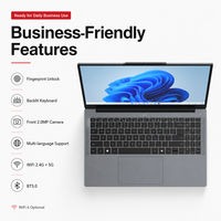 Ordinateur portable professionnel 15,6 pouces Intel Ultra 5 115U sous Windows 11, 8 cœurs, DDR5 6400MTs, haute vitesse, SSD, sans fil, en stock (vente en gros)