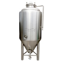 50l 100l 200l 250l 300l 400l 500l 600l 800l 1000l gainé en acier inoxydable fermenteur conique de bière de réservoir