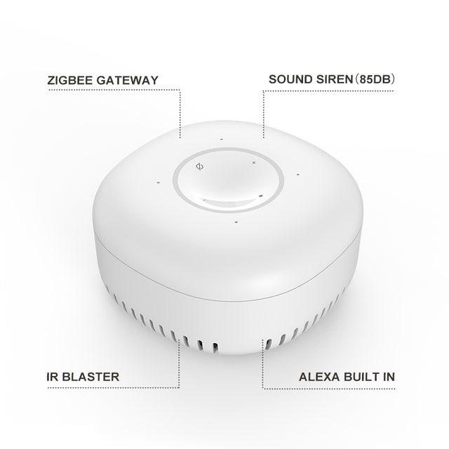 Alexa Built-in Smart IR Blaster Built-in Remote Control Tuya Zigbee 3.0 Gateway