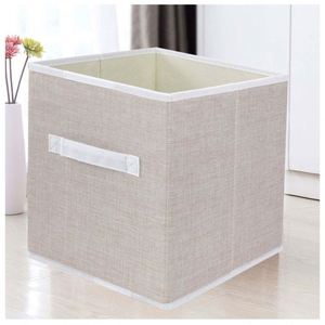 Folding Storage Cube Non-woven Fabric Closet Organizer <b>Large</b> Capacity Home Storage <b>Box</b> - Product Image 3