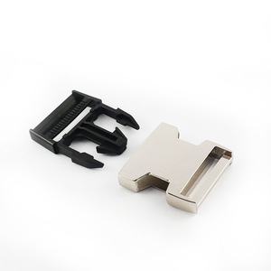 Hebilla de liberación lateral de aleación de zinc, 38 mm de diámetro interior, duradera para bolsos, color plateado K584 - Product Image 1