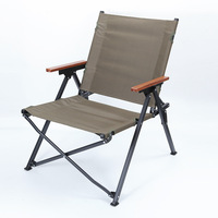 Chaise pliante d'extérieur solide Kermit pour le glamping, le camping, les pique-niques, la pêche, les loisirs, portable, ultra-légère, mobilier d'extérieur
