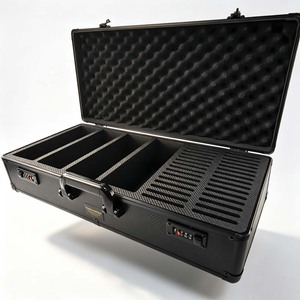 Boîte de rangement pour cartes sportives de grande capacité à 6 rangées, boîte de rangement pour cartes à collectionner, grand étui avec compartiments individuels pour le tri des cartes - Product Image 1