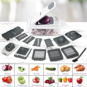 RUK 22-en-1 multi-usage <span class=keywords><strong>hachoir</strong></span> à légumes trancheuse oignon Dicer coupe-aliments pour tomates Fruits séparateur d'oeufs 11 lames presse-agrumes - Product Image 4