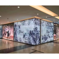 Film LED transparent flexible pour écran publicitaire invisible, film LED transparent pour écran intérieur, film LED transparent pour écran