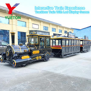 अनुकूलित लोकोमोटिव डीजल इलेक्ट्रिक पर्यटक ट्रैकलेस ट्रेन व्यापार मनोरंजन पार्क सवारी - Product Image 3