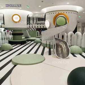 Magnifique terrain de jeu intérieur ensemble vilain château en fibre de verre toboggan piscine à balles <span class=keywords><strong>maison</strong></span> de jeu de rôle pour les centres commerciaux - Product Image 6