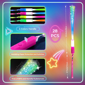 ขายส่งแท่งไฟเบอร์ออปติกเรืองแสงใหม่ ของเล่นตลาดกลางคืน แท่งไฟ LED เรืองแสง แท่งไฟหลากสีสำหรับเชียร์คอนเสิร์ต - Product Image 4