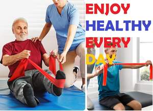 Latex naturel doux pour la peau Long Yoga Gym Fitness Multi-Color Workout Exercice Bandes de résistance Lot de 3 pour femmes hommes - Product Image 5