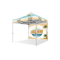 Auvent de toit personnalisé de haute qualité anti-vent 4x4m avec logo, pour extérieur, résistant aux intempéries, avec structure en aluminium robuste, fiable, résistant, pliable rapidement