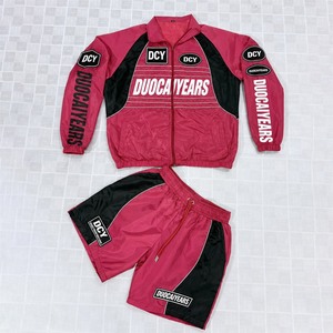 Conjunto Deportivo DCY Personalizado, Chaqueta y <span class=keywords><strong>Pantalones</strong></span> 100% Nailon, Chaqueta con Capucha, Chaqueta Deportiva, Logotipo Personalizado OEM - Product Image 1