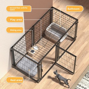 Gabbia per Animali Domestici Pieghevole di Lusso in Rete Metallica Traspirante per Gatti, Cani e Conigli, Vendita Diretta dal Produttore - Product Image 3