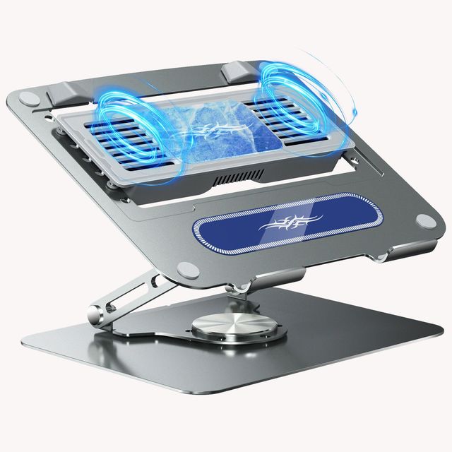 D21 Laptop Cooling Stand with 2 Speed Fan for Computer Fan Tablet Support Radiator Professional Heat Dissipation DualCore Cooler
