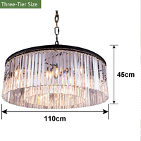 Lustres en verre de style italien modernes Lampes suspendues en verre minimalistes classiques pour hôtel restaurant